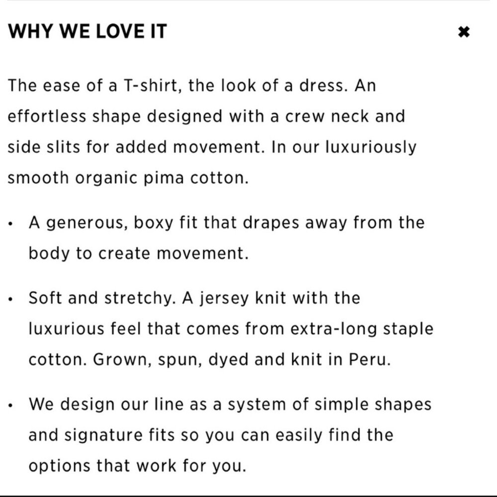 EILEEN FISHER Organic Pima Cotton Jersey T-Shirt Dress "Seaweed" F17OJ | Size L - Picture 11 of 12